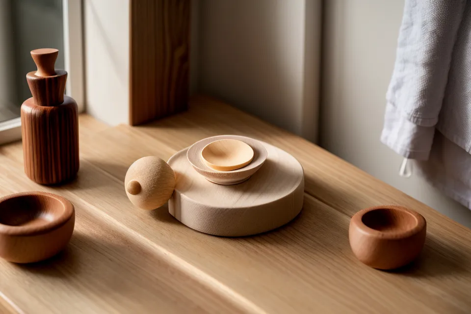 Aceite de almendras y copa sueca de madera, dos elementos clave de la maderoterapia facial avanzada
